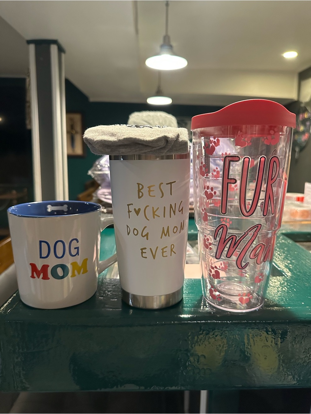 Dog Mom Insulated Tumblers and 1 mug bundle